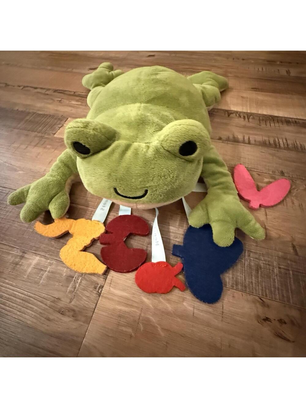 Kiwi‎ Co Froggie Lab Dissection Plush Toy 17x11x4